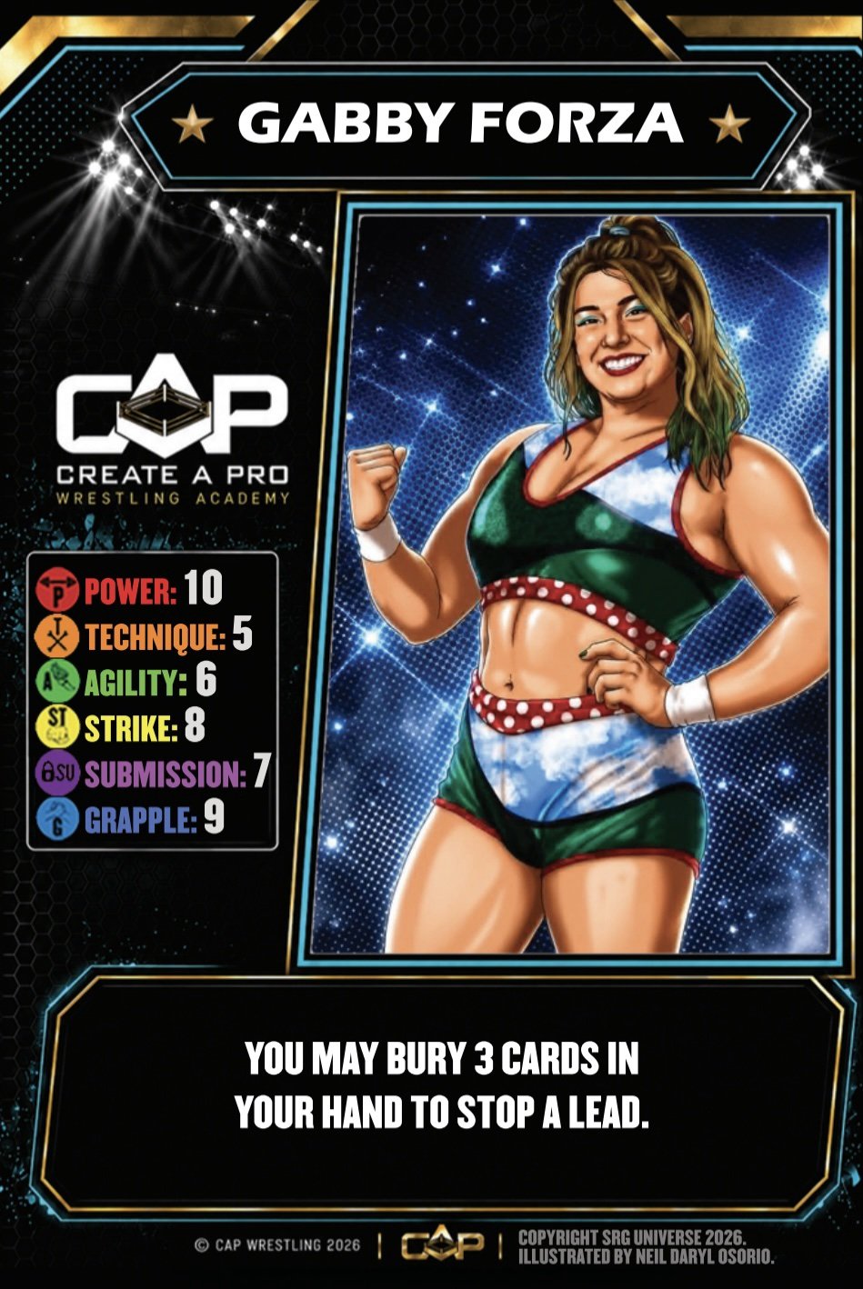 Gabby Forza: Create a Pro 4 card Competitor set