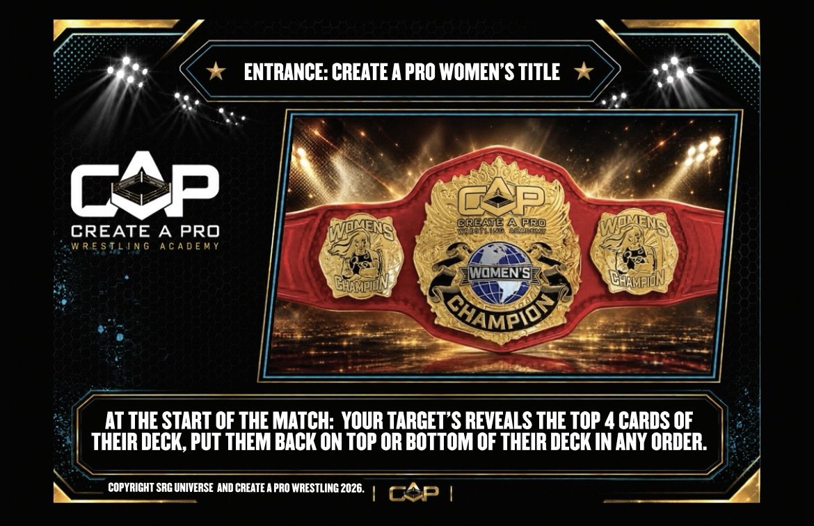 Entrance: Create a Pro Women’s Title