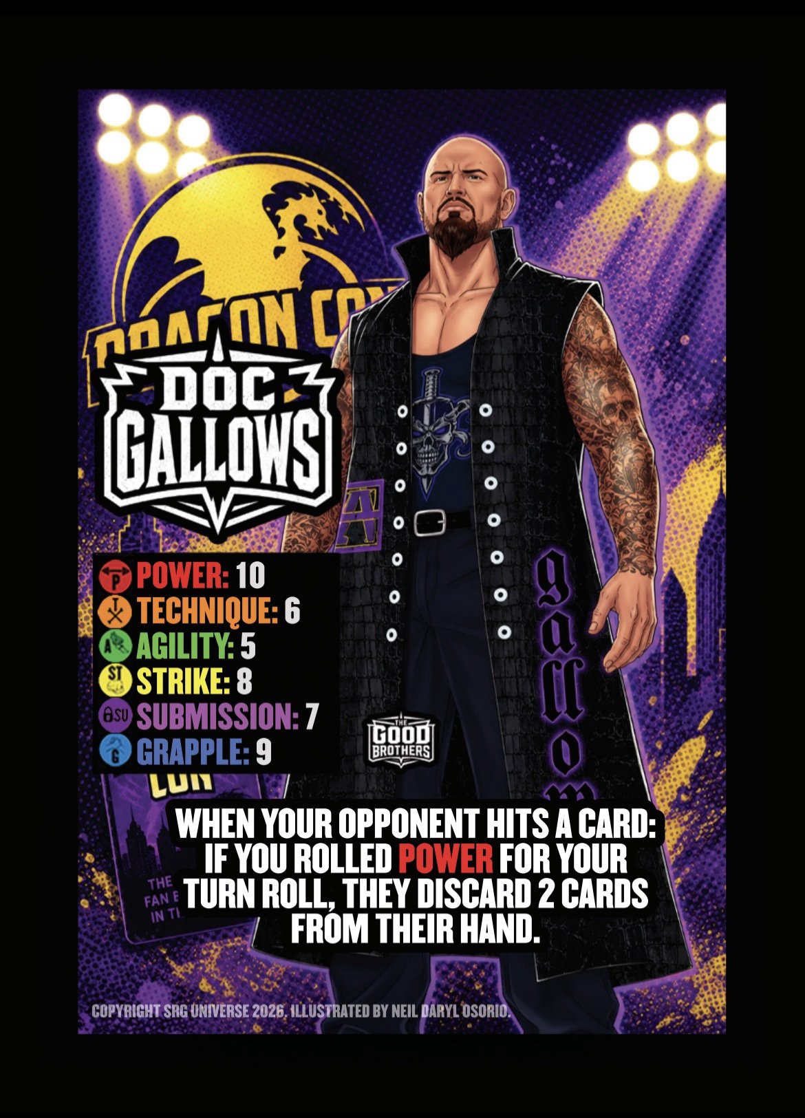 Shipped, AUTOGRAPHED: Doc Gallows and Karl Anderson Dragon Con Competitor Sets: