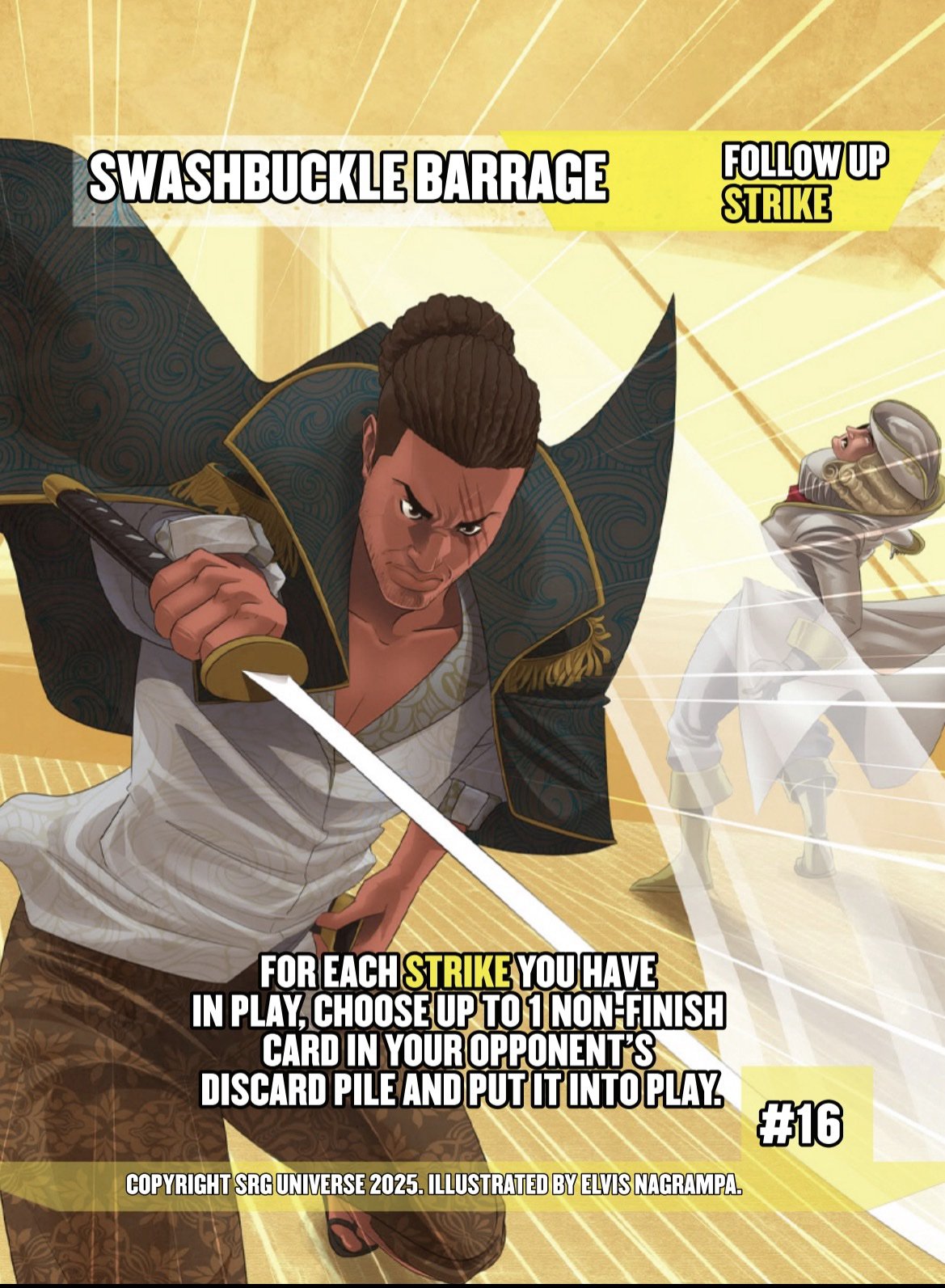 #16 Swashbuckle Barrage Captain Con Promo card