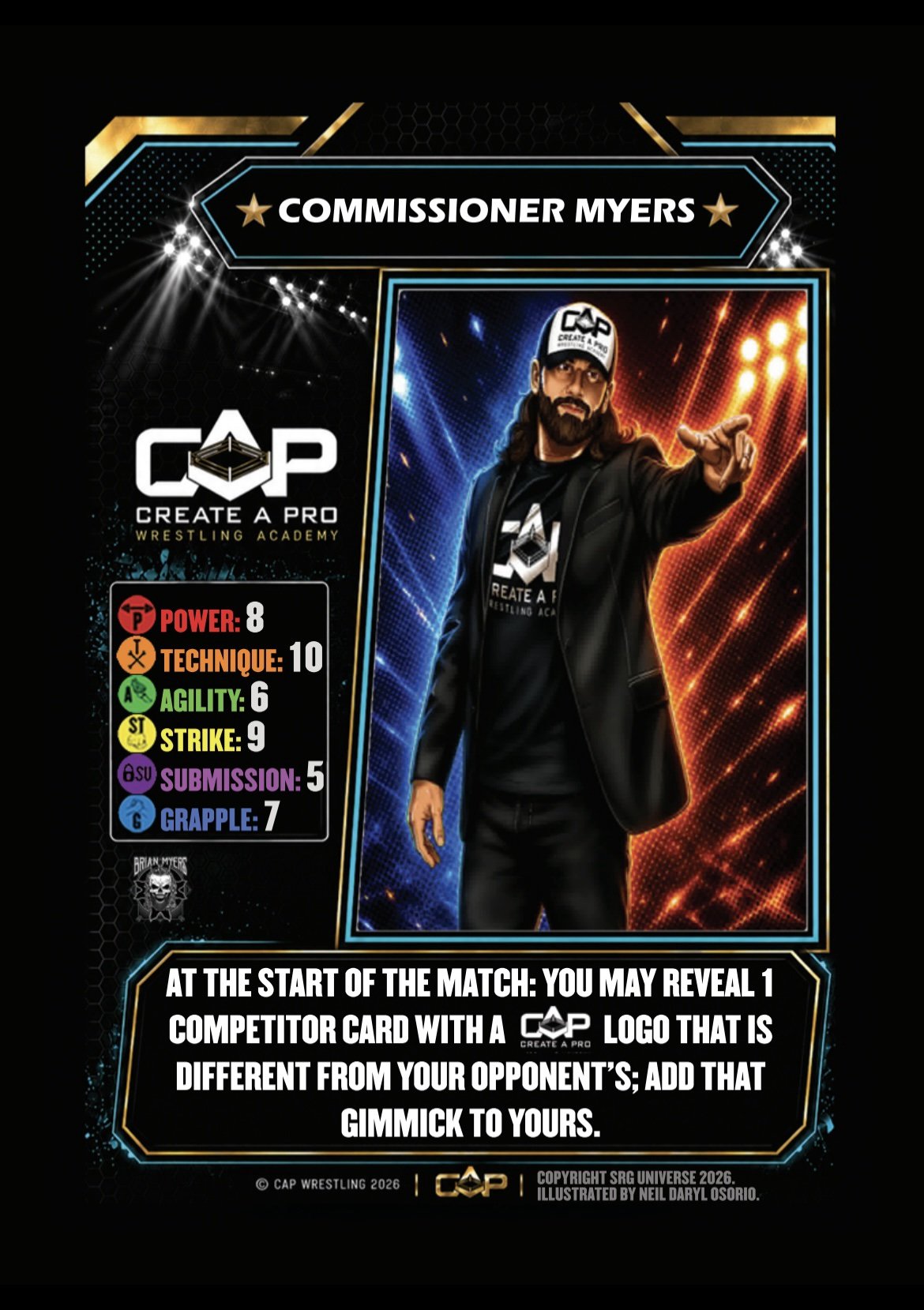 Create a Pro Competitor Set: Commissioner Myers