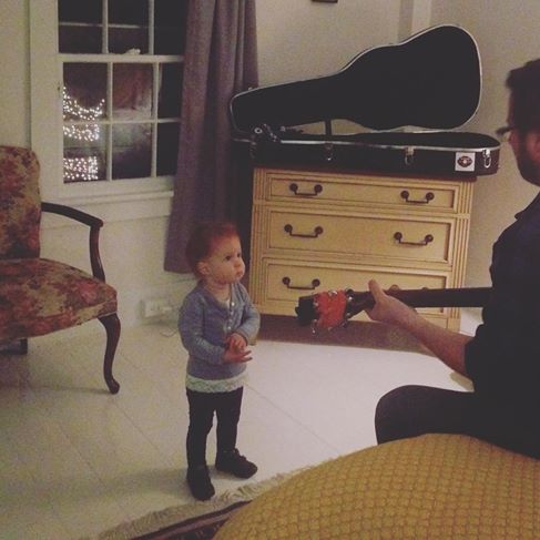 Pre-show warm up w/ Evelyn.