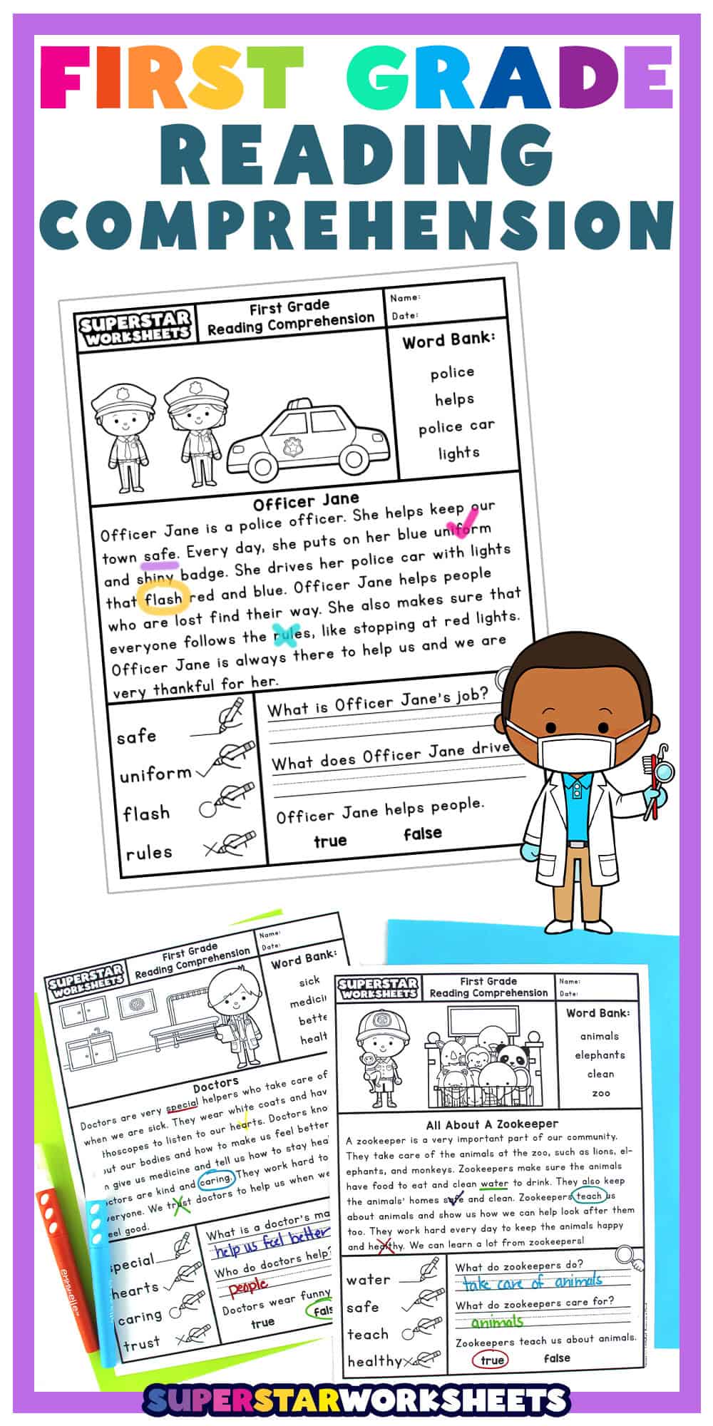 First grade reading comprehension