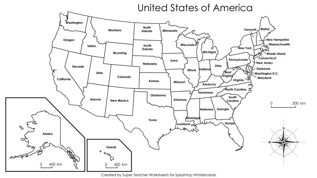Large Printable US Map Super Star Worksheets Large Printable Us Map Printable Us Maps 