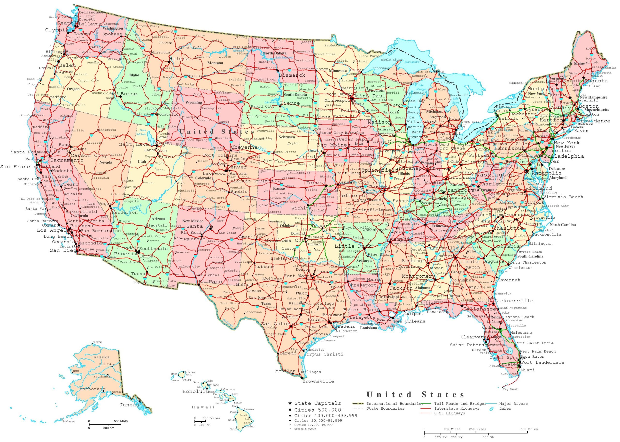 Free Printable US Maps Super Star Worksheets Printable Us Maps Scaled 