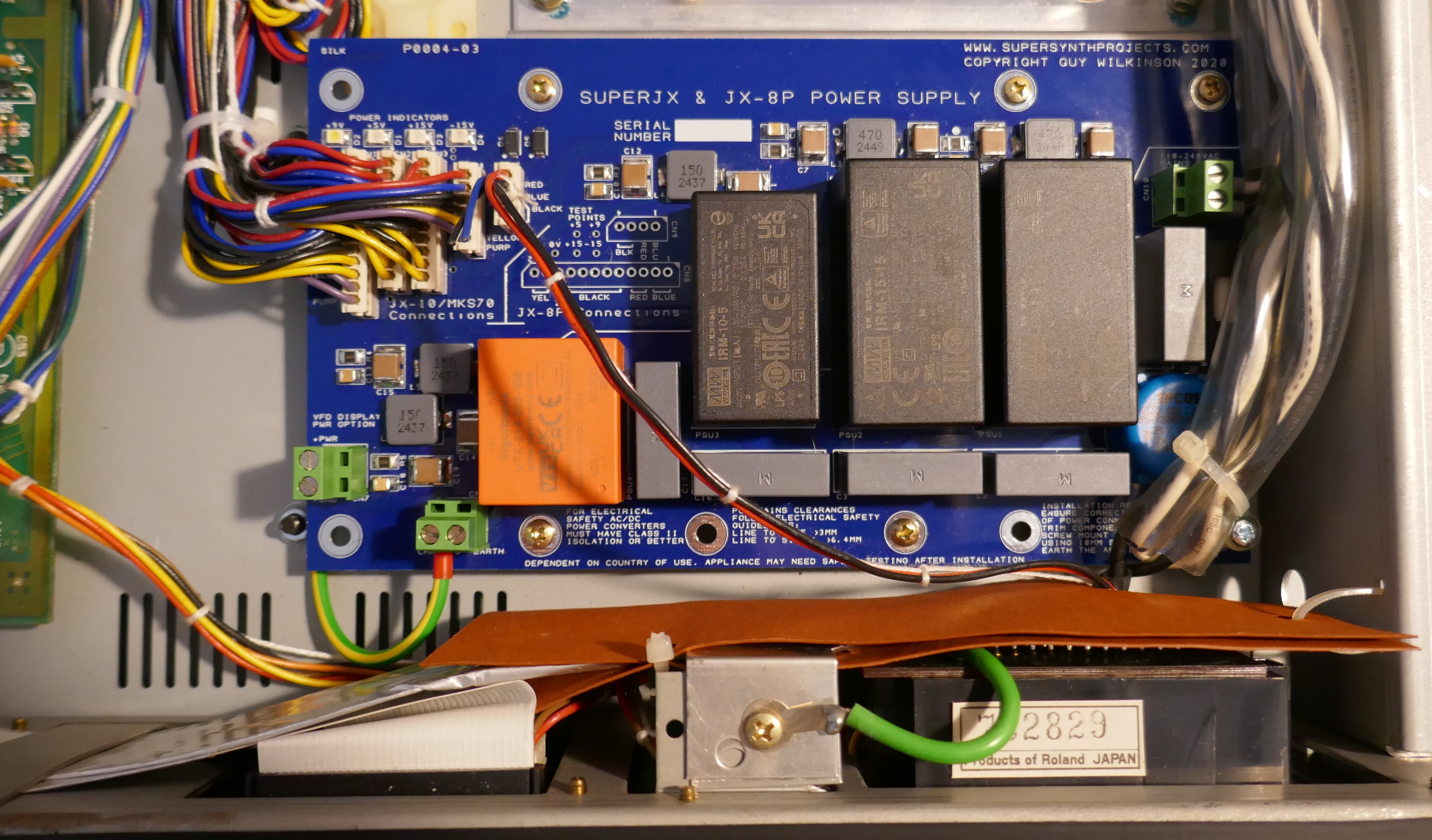 Replacement JX-10/MKS70/JX-8P Power Supply – Super Synth Projects