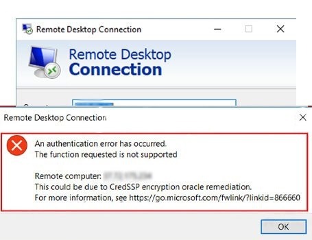 CredSSP encryption oracle remediation