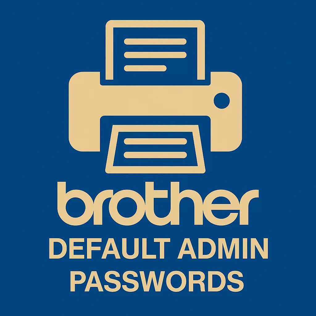 Brother printer default admin passwords