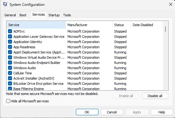 Manage Startup Items with MSCONFIG