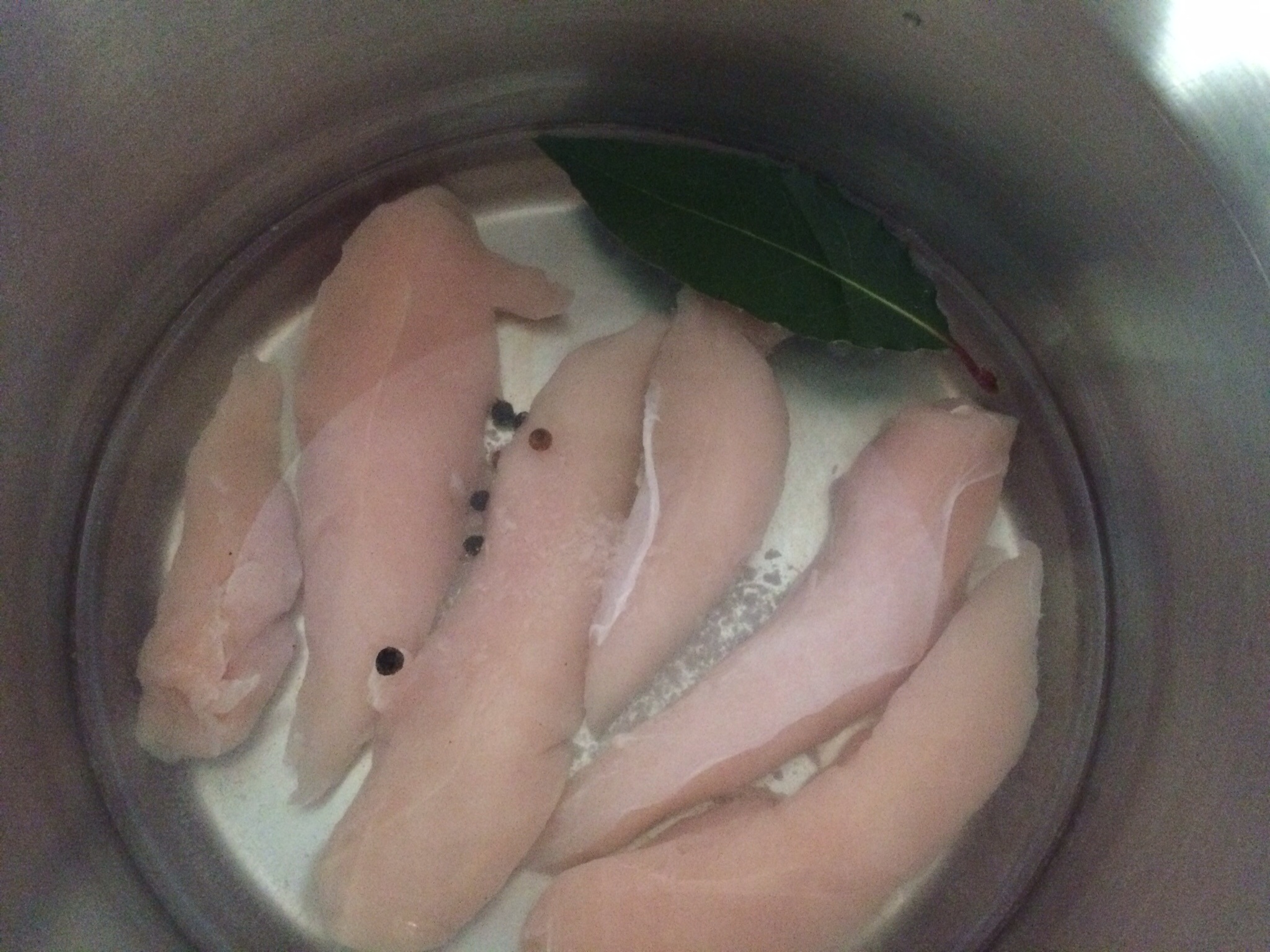 Poaching chicken