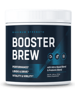 Booster Brew Supplement Bottle — Official Product Image