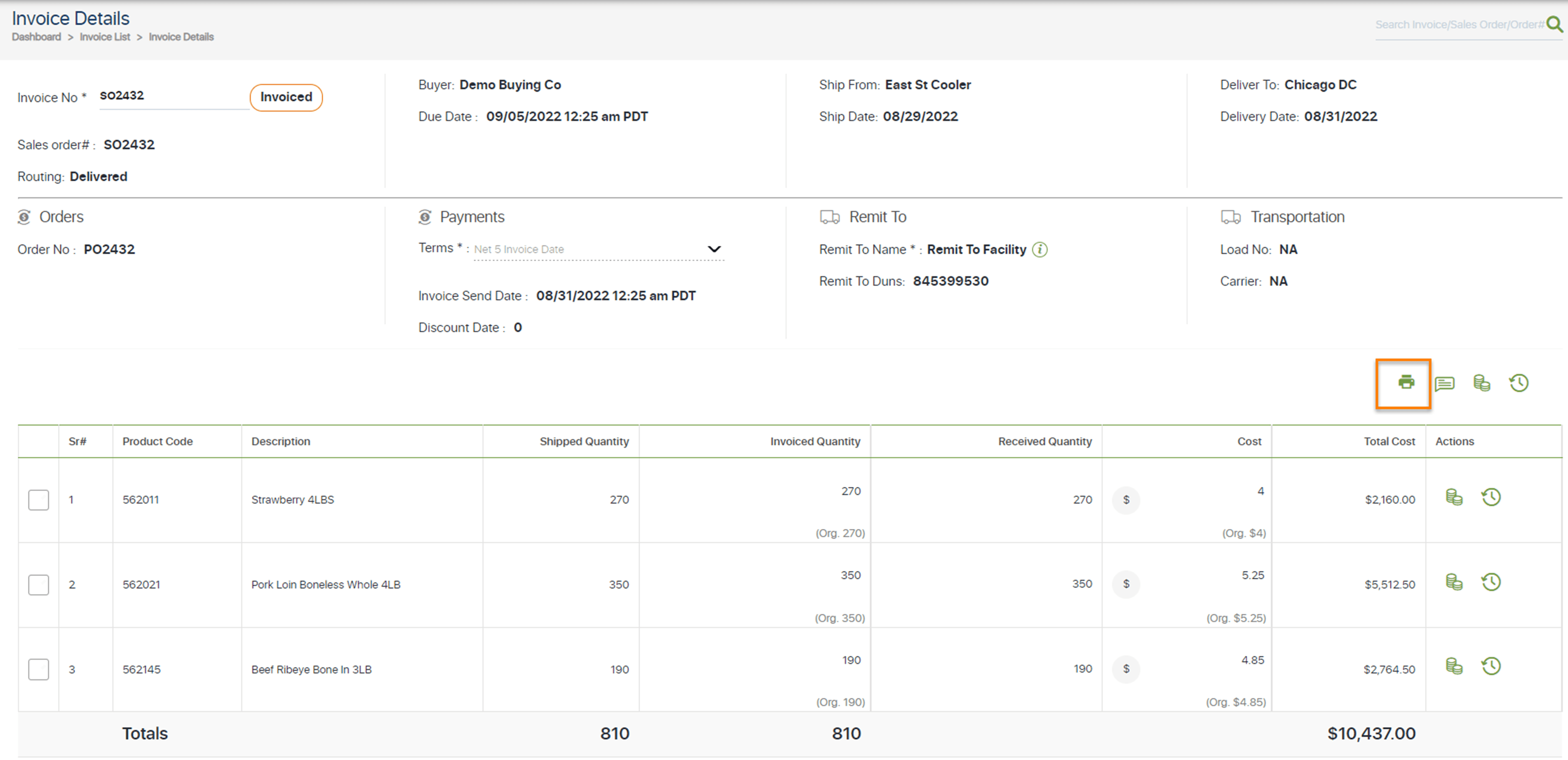 Print Customer Invoice - Premium Vintage Image - Full HD