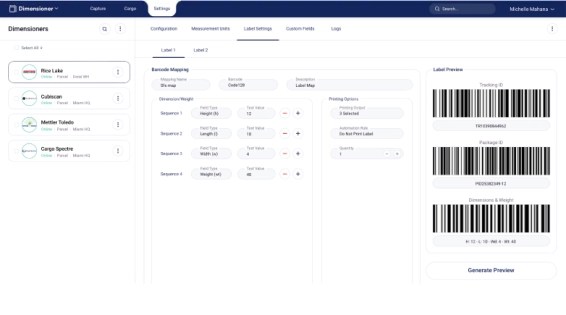 Integrated with the Best  Dimensioning Systems