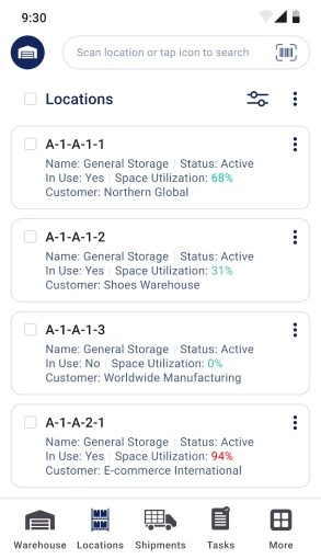 Track Location Utilization in Real Time