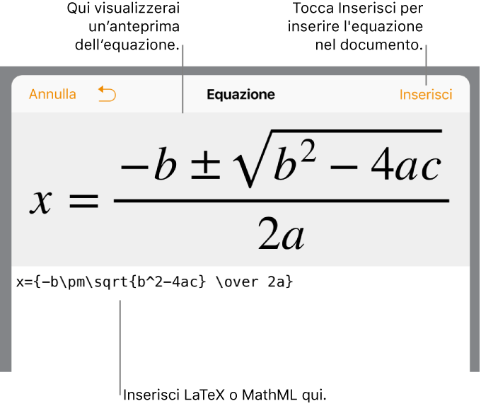 Pages For Ipad Aggiungere Equazioni Matematiche In Pages