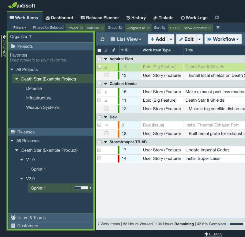 Organize Panel Axosoft Documentation - Premium Dark Texture Gallery - 8K