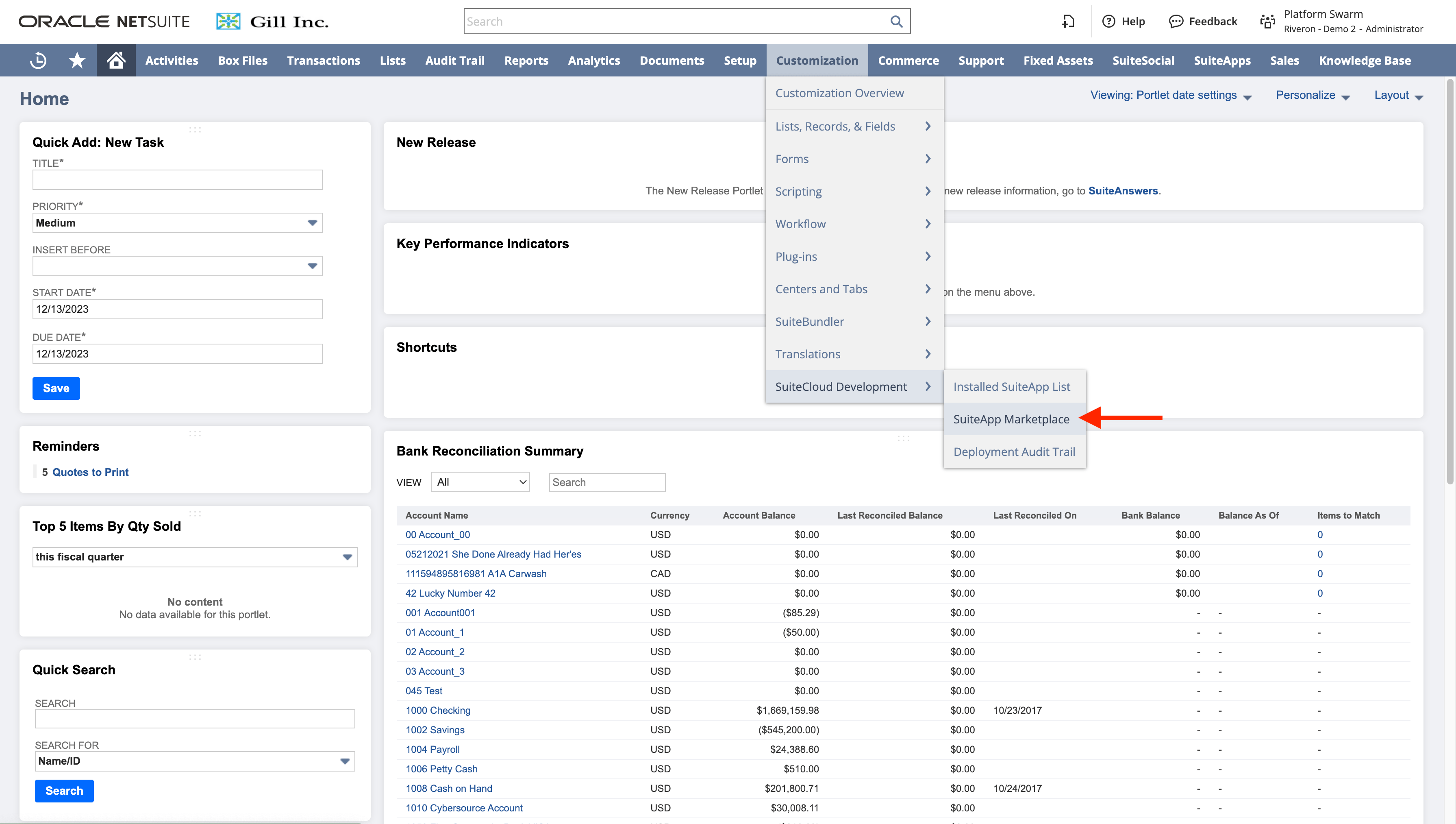 Installing the box for oracle netsuite bundle v3