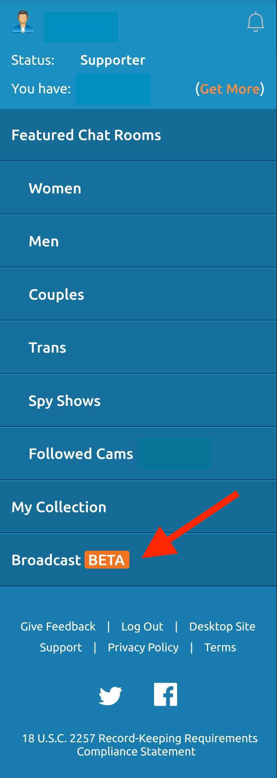 Chaturbate mobile app