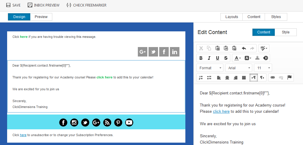 Add An Outlook Calendar Event To An Email Template