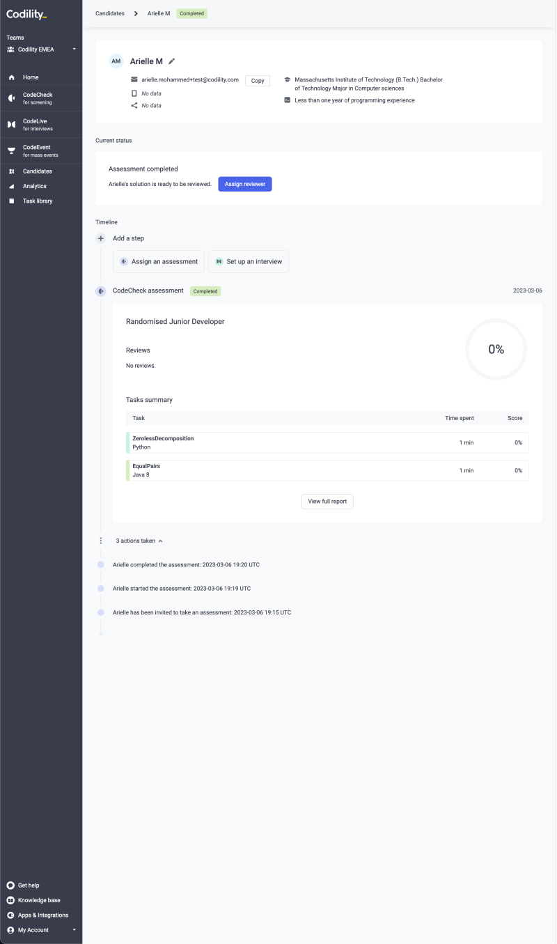 Candidate Profile Codility - Best Nature Patterns in Ultra HD