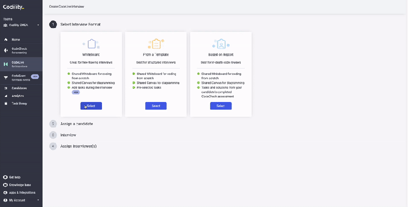 New Feature Interview Templates Codility - Classic Sunset Illustration - Mobile