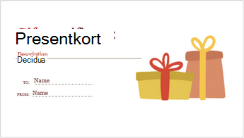 Skriv ut hemma och ge bort. Skapa Helger Kort Presentkort Och Mycket Mer