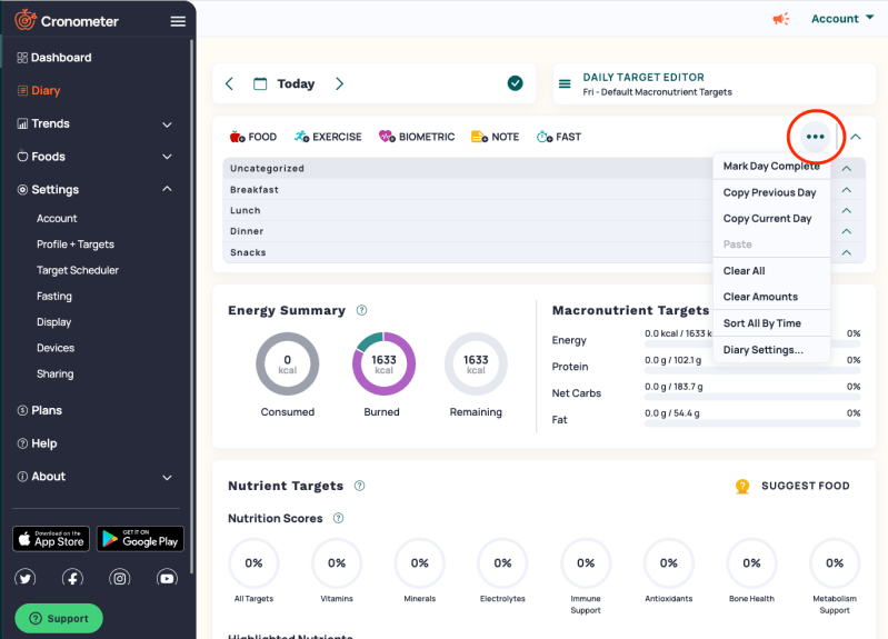Mobile Diary Overview Cronometer - Premium Minimal Illustration Gallery - 8K