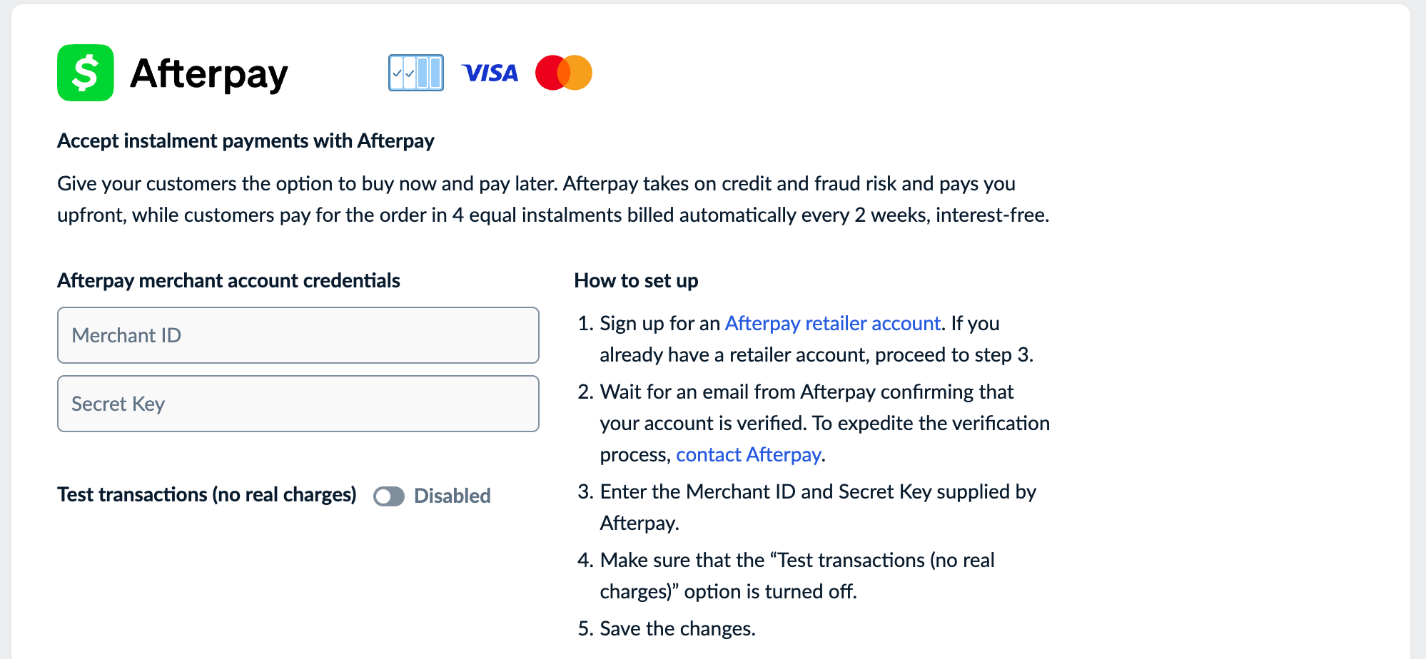 Afterpay – Ecwid Help Center