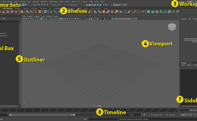 Getting Started: Autodesk Maya's Interface – Emerson College Technology & Media