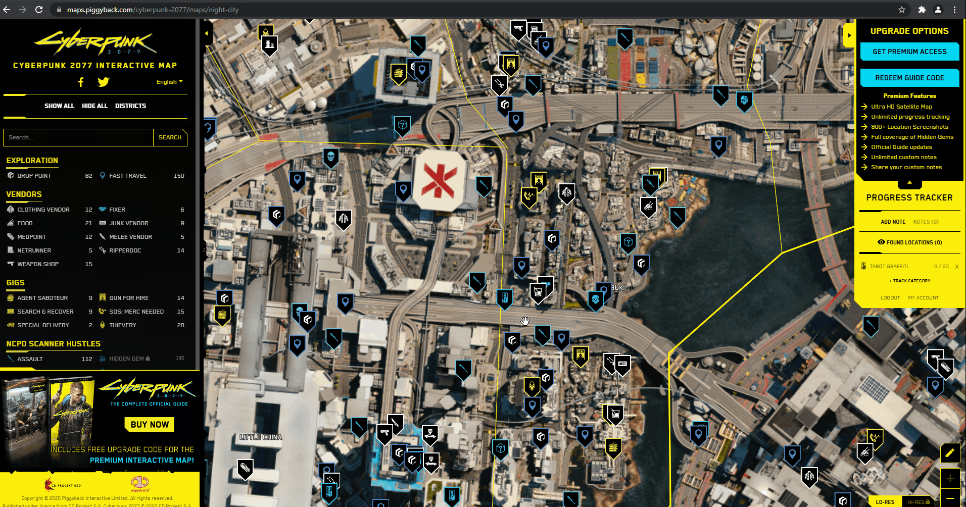 Check Out This Super Cool Cyberpunk 2077 Interactive Map Enter21st Districts 6 Gangs 0 Places.