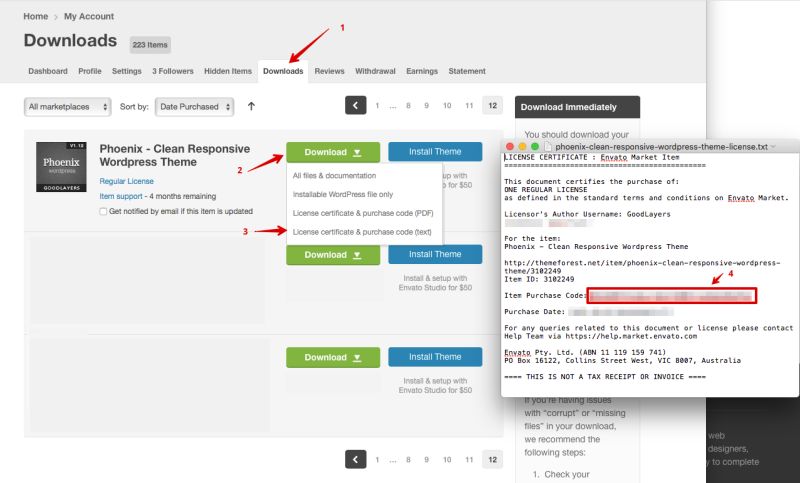 Register Purchase Code Goodlayers - Best Minimal Wallpapers in 4K