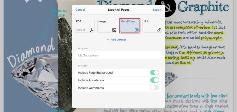 Backing Up My Audio Recordings Goodnotes Support - Premium Sunset Pattern - Desktop