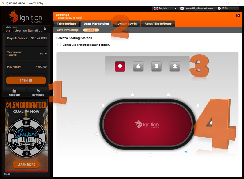 Ignition casino poker app