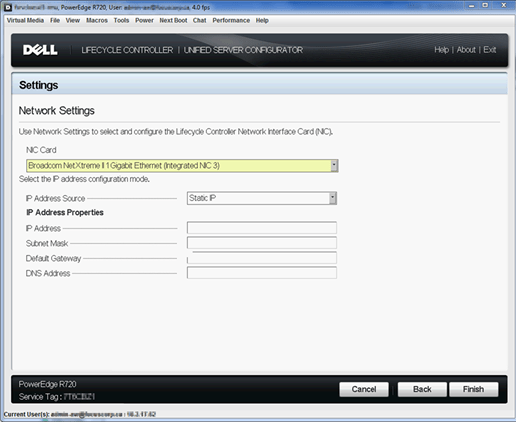Update dell server firmware via life cycle controller