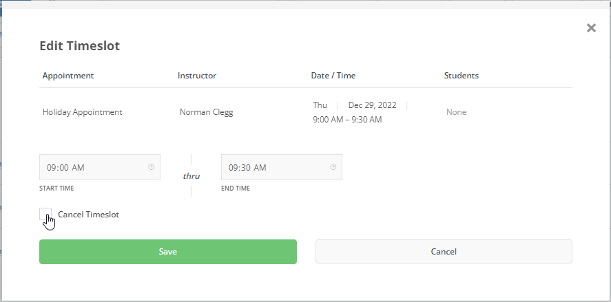 How do i cancel or reschedule an appointment in the office portal?