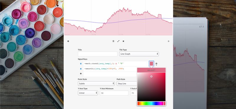 Data View Type Line Graph Initial State - Premium Mountain Illustration Gallery - Retina