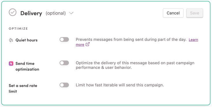 Optimizing Campaign Delivery Iterable Support Center - Full HD Colorful Designs for Desktop