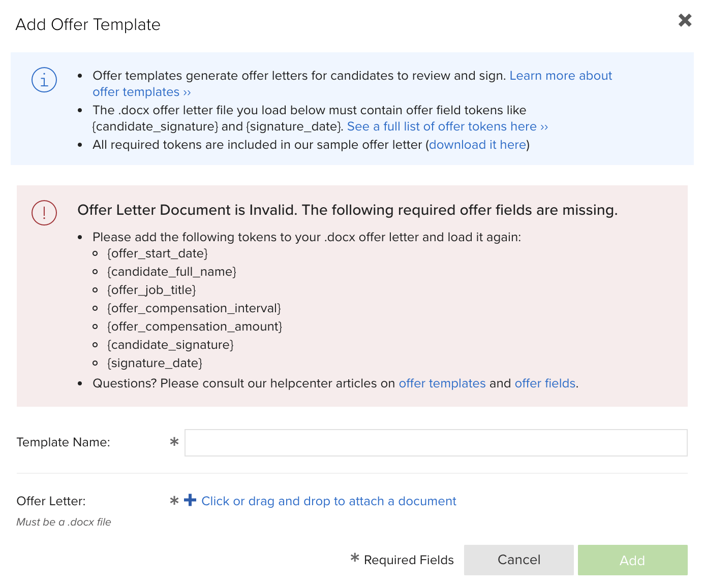 How Do I Create Offer Templates Jobscore Help