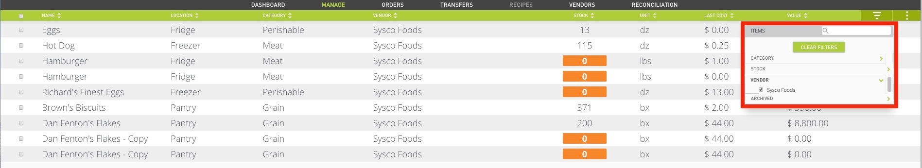 Inventory Manage Tab - Download Classic Sunset Background | Retina