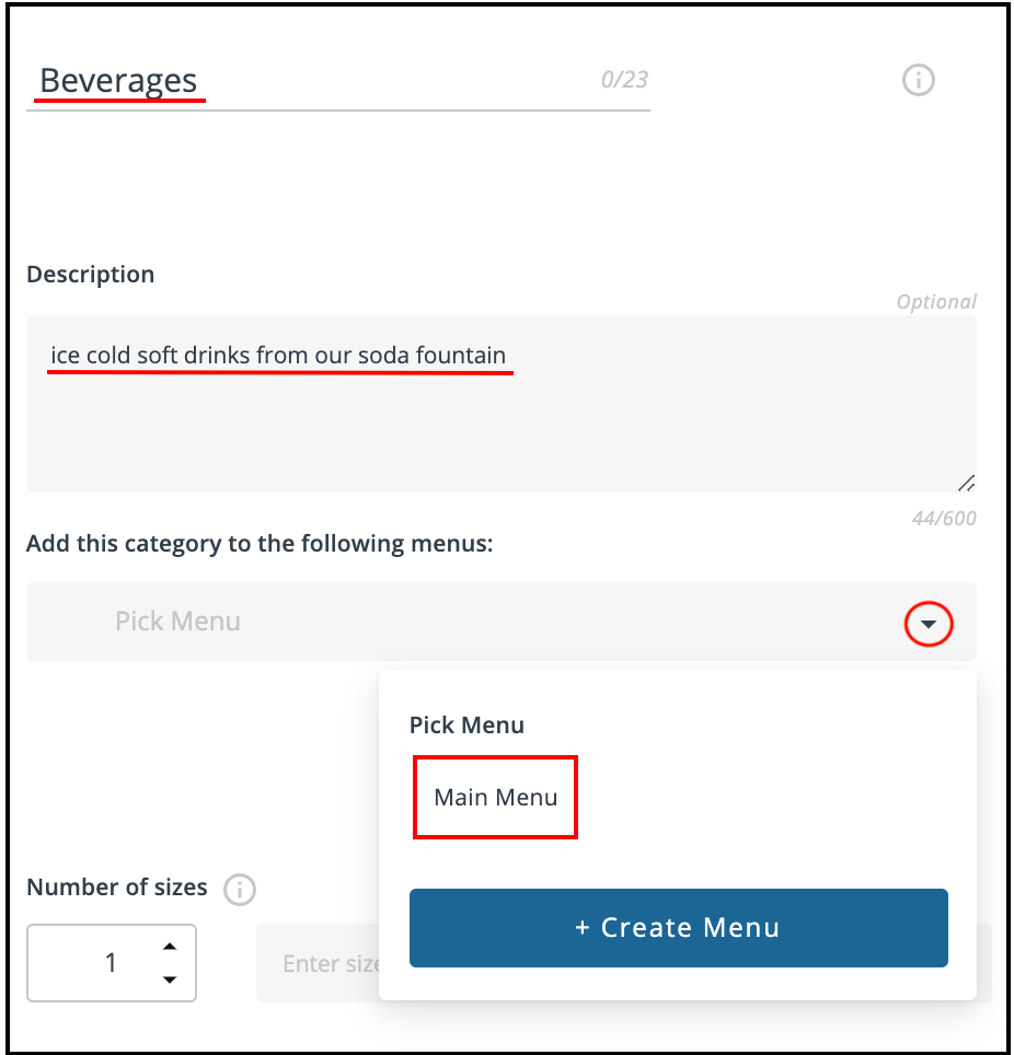 Basic Menu Building In Menu Drive Menus Categories Items And Modifiers - Best Space Patterns in Retina