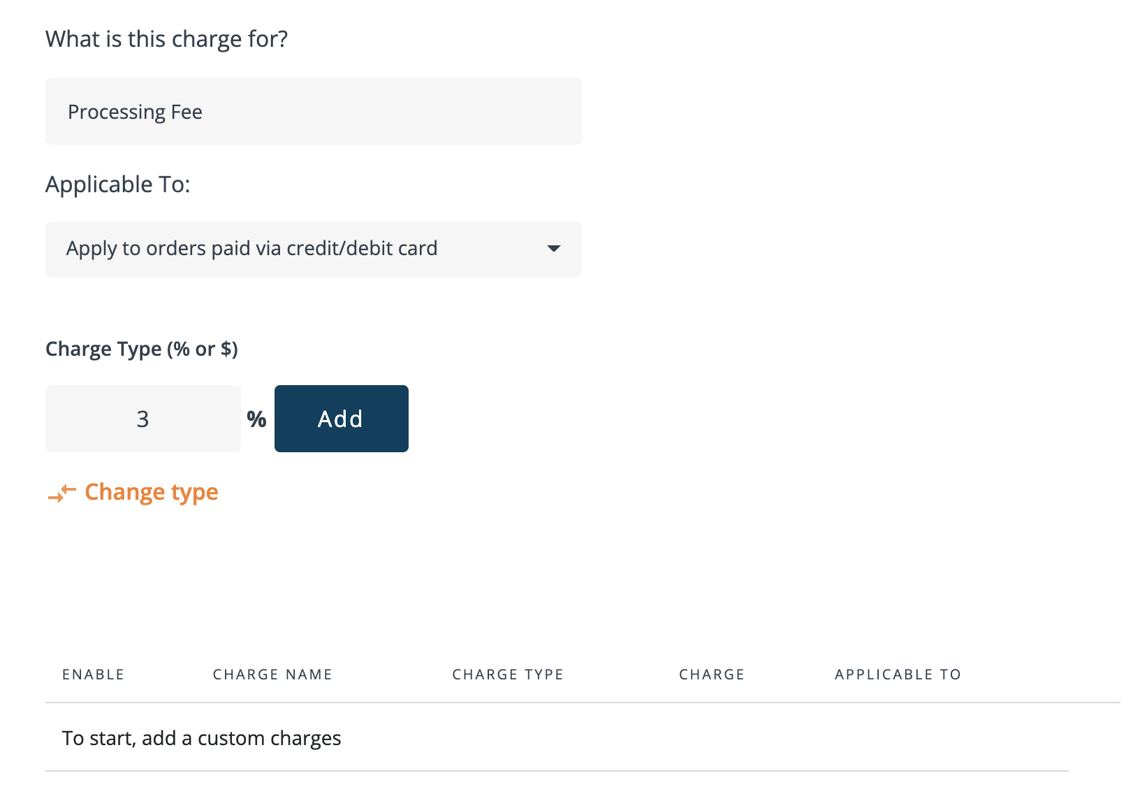Menu Drive Payments Custom Options - Premium Dark Background Gallery - Desktop