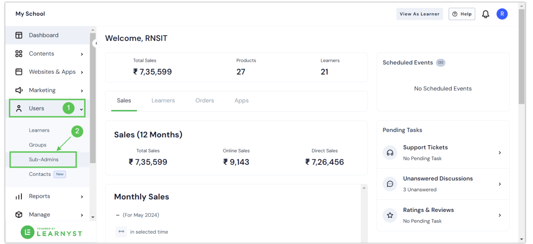 Create Sub Admins For Your School - Elegant Mountain Photo - Desktop