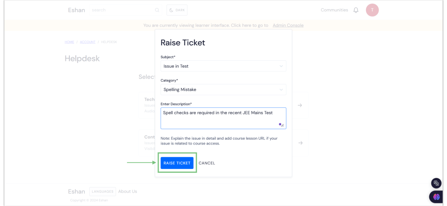 Raise Support Ticket As A Learner - Creative Minimal Background - Mobile