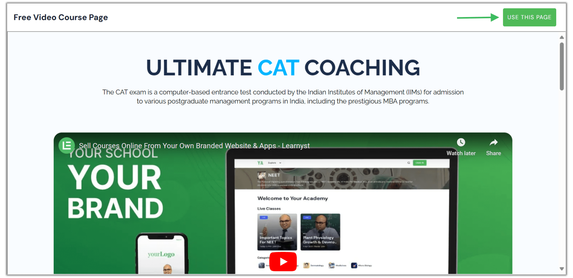 Website Page Template Overview - Ultra HD Minimal Arts for Desktop