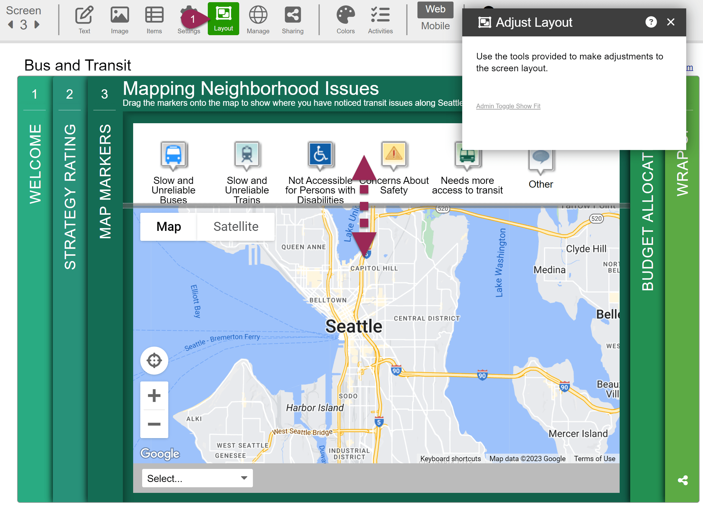 Map Marker Screen Items - Colorful Illustrations - Perfect 8K Collection