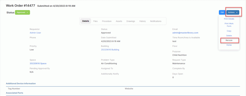 Reroute A Work Order For Approval Ml Work Orders - City Image Collection - High Resolution Quality