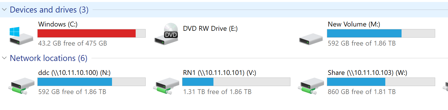 Network Drives Network Drives 