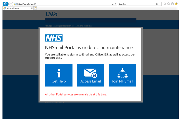 Nhsmail portal