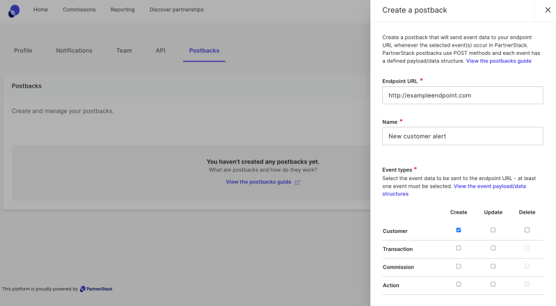 Using The Partner Api And Postbacks Partnerstack - Dark Design Collection - High Resolution Quality