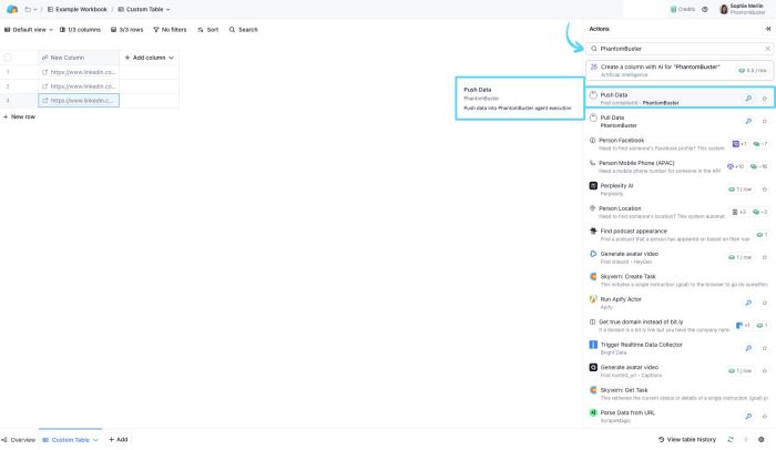 Clay External Api Documentation Push Data To Table